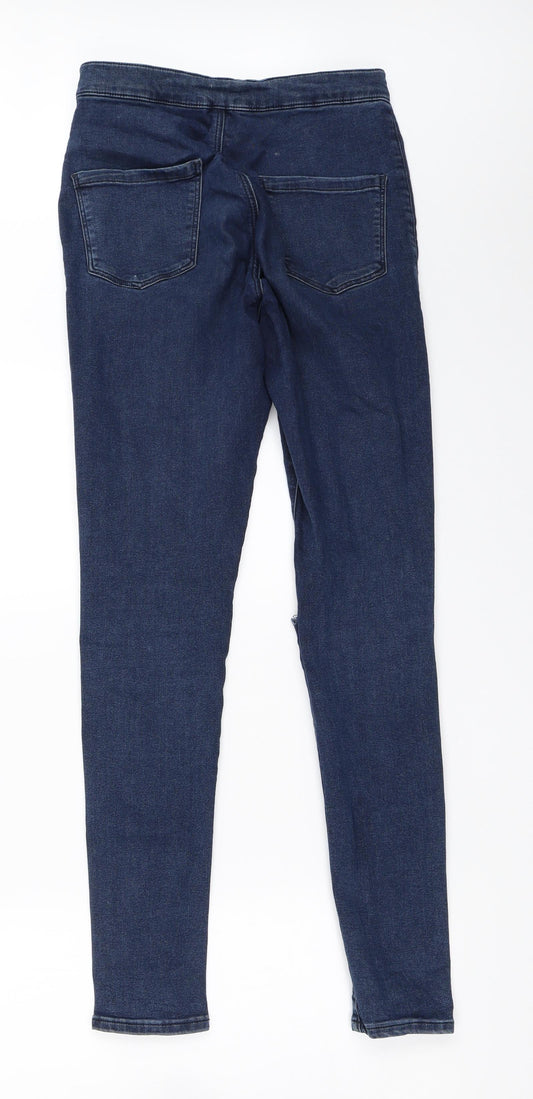 Topshop Womens Blue  Denim Skinny Jeans Size 28 in L32 in - Joni jeans