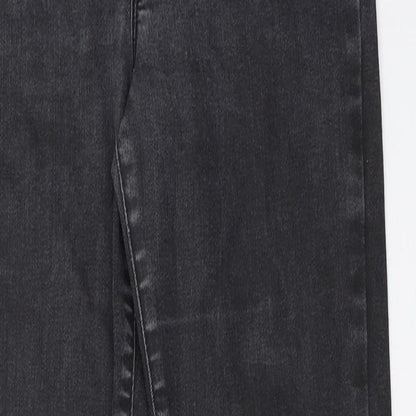 River Island Girls Black  Denim Skinny Jeans Size 12 Years