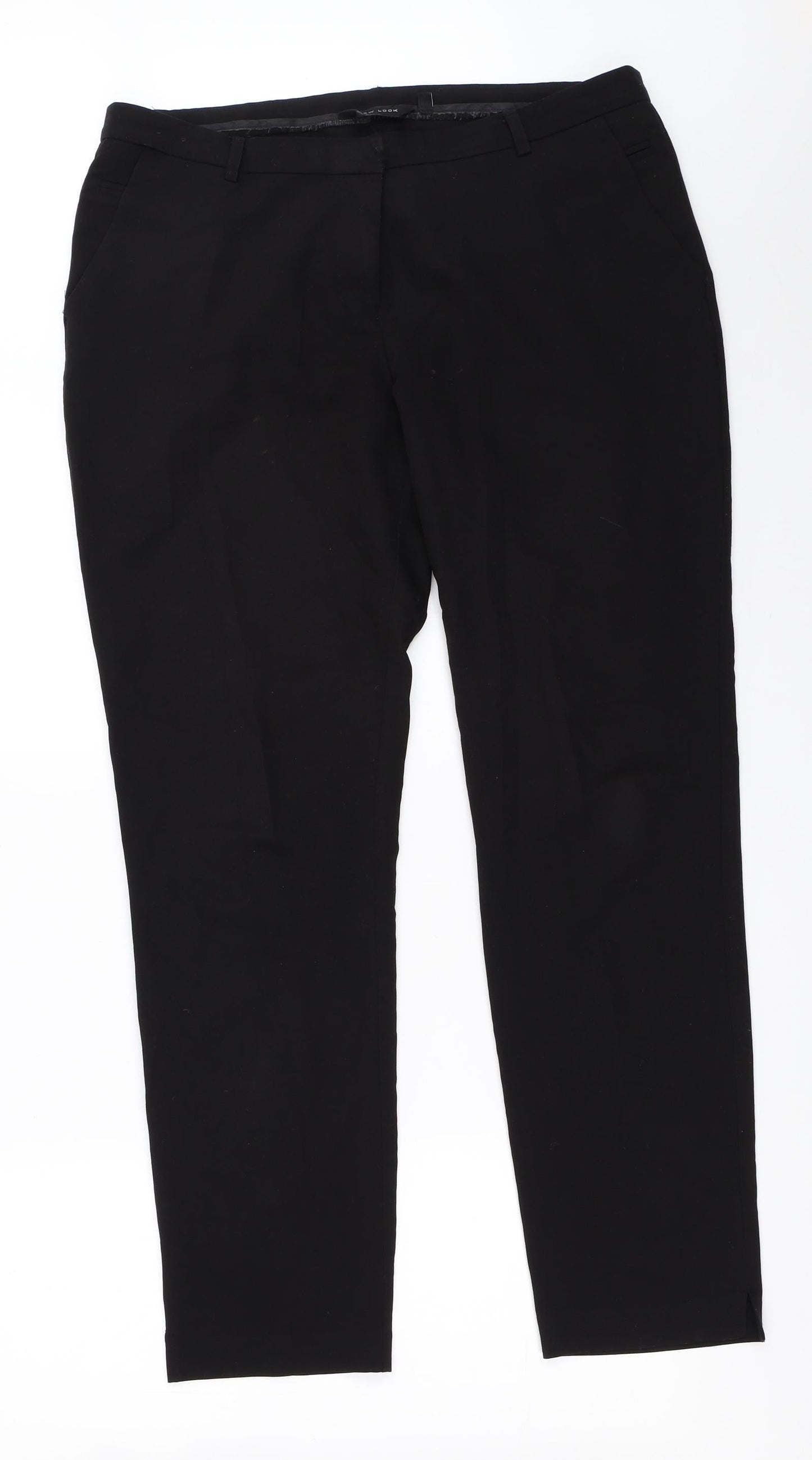 New Look Womens Black   Trousers  Size 14 L29 in