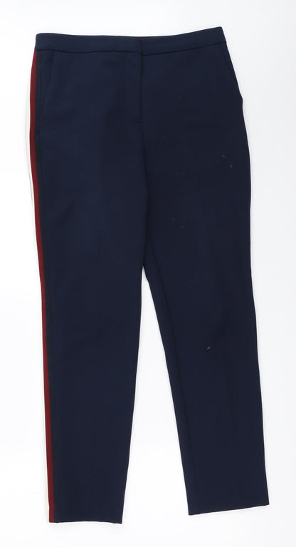 Womens UK Size 10 Marks and Spencer Regular Fit  Blue Trousers