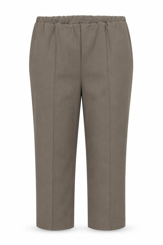 Bonmarché Womens Brown Capri Trousers Size 18 L25 in