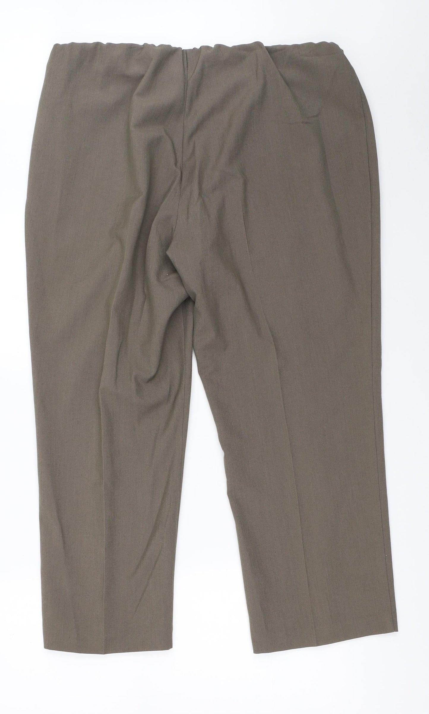 BM Womens Brown   Capri Trousers Size 18 L25 in
