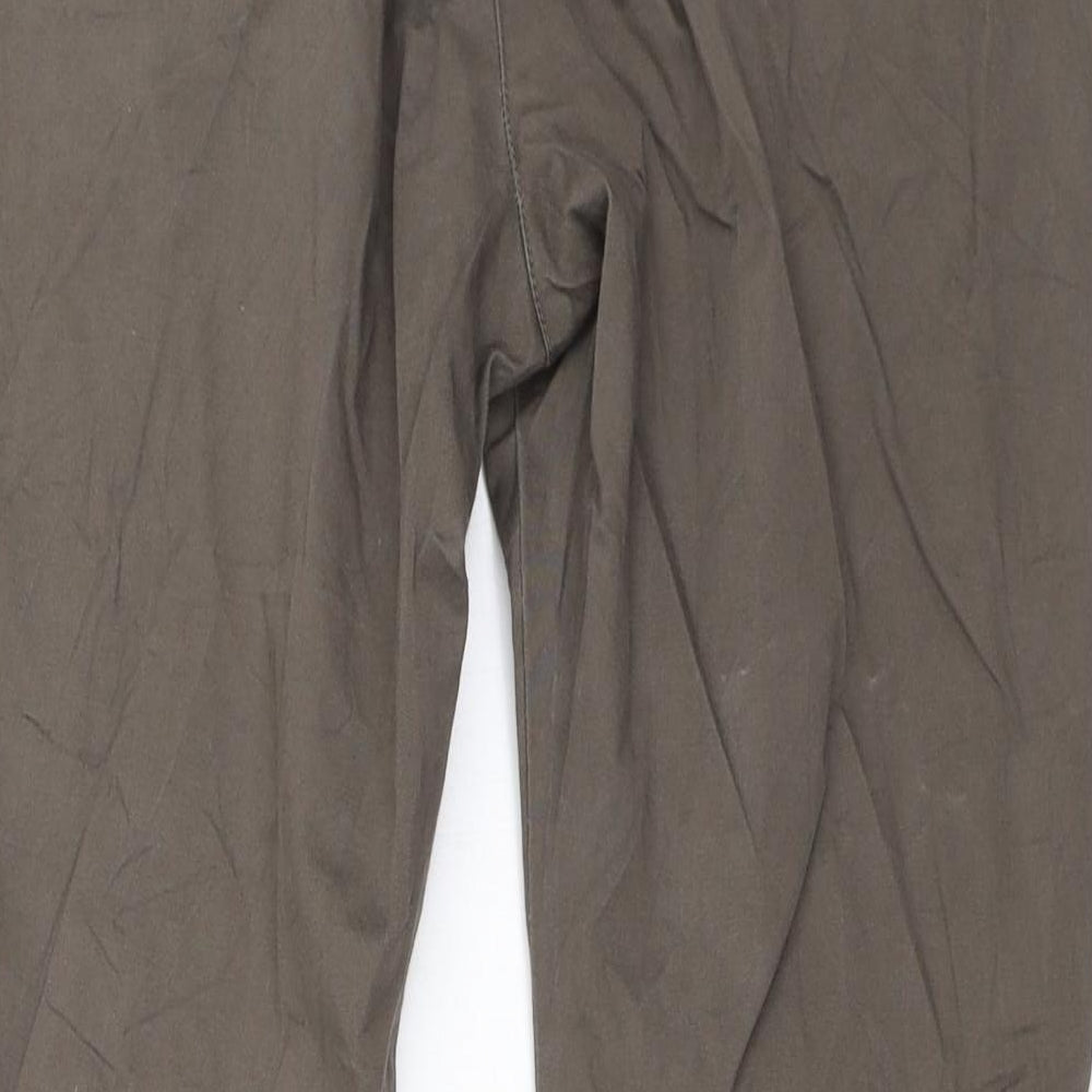 Womens UK Size 40 H&M Regular Fit Cargo Green Trousers