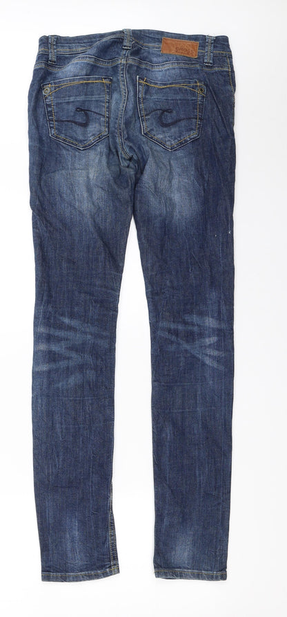 Cross Womens Blue  Denim Straight Jeans Size 26 in L32 in