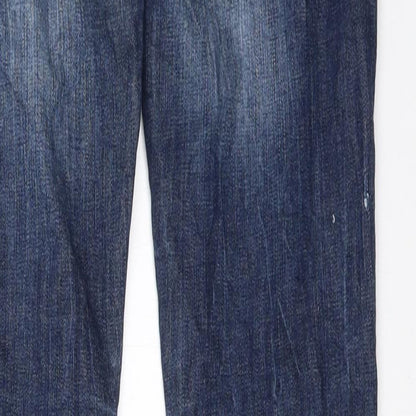 Cross Womens Blue  Denim Straight Jeans Size 26 in L32 in
