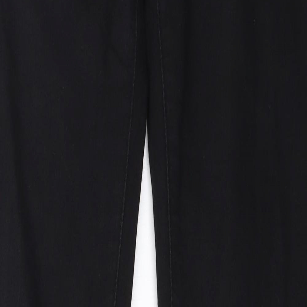 Womens UK Size 28 in Sunbird Regular Fit Straight Black Jeans