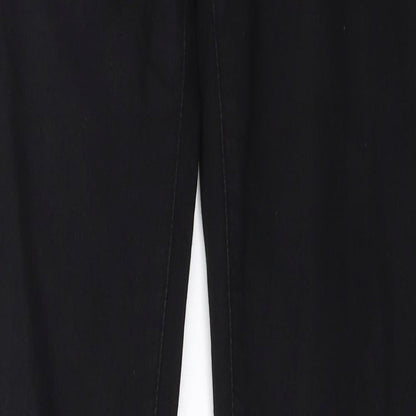 Womens UK Size 28 in Sunbird Regular Fit Straight Black Jeans