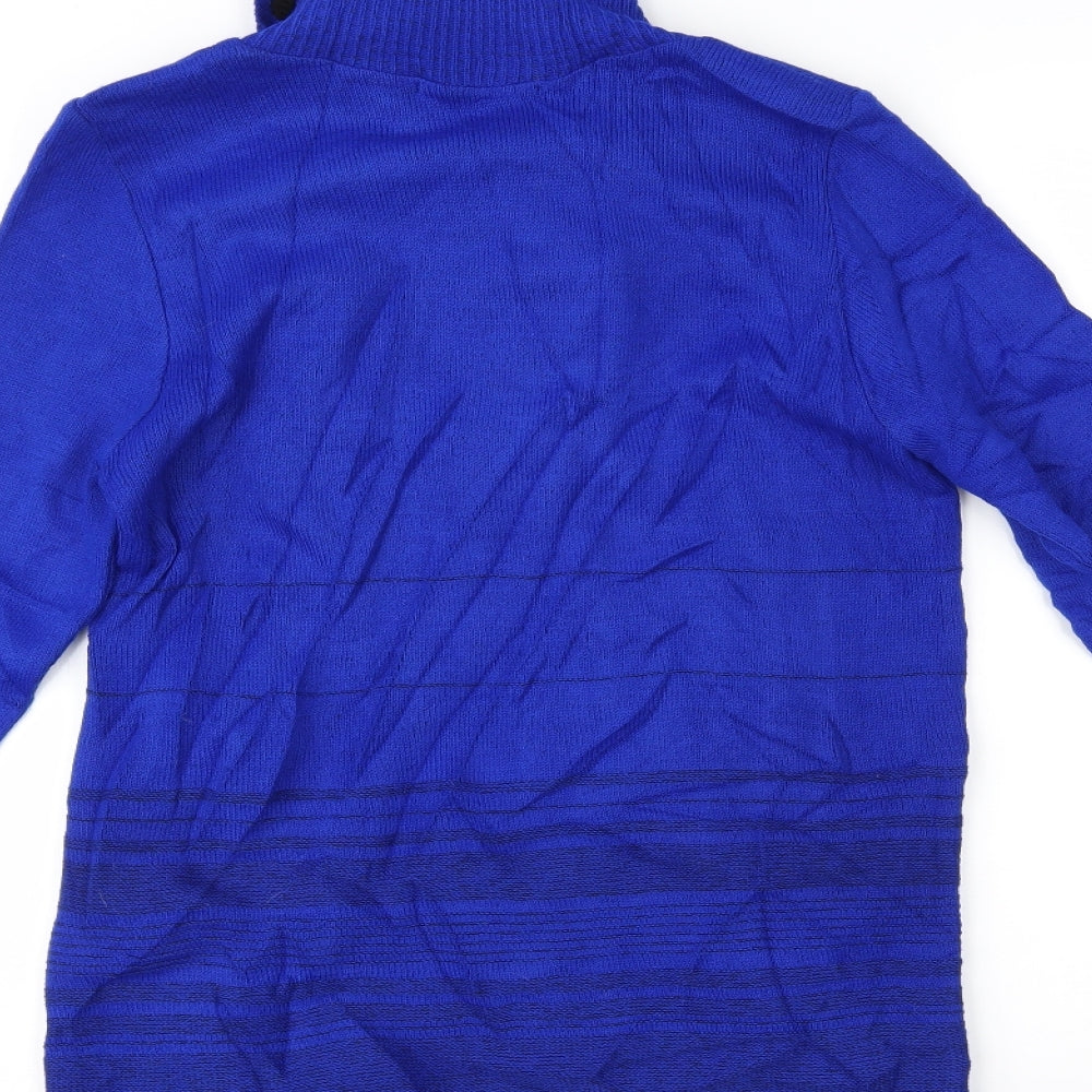 Womens UK Size M Envy Blue Pullover Jumper
