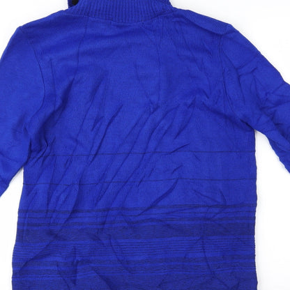 Womens UK Size M Envy Blue Pullover Jumper