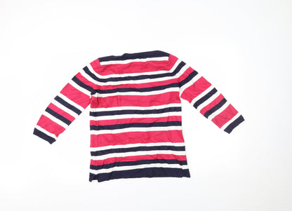 Papaya Womens Multicoloured Striped  Basic Blouse Size 10