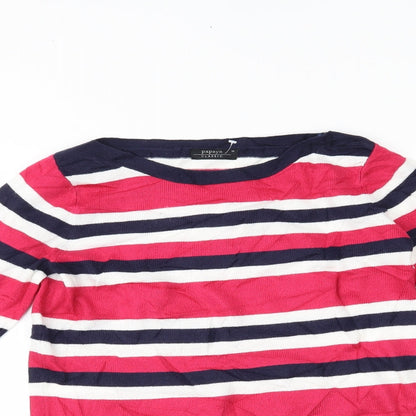 Papaya Womens Multicoloured Striped  Basic Blouse Size 10