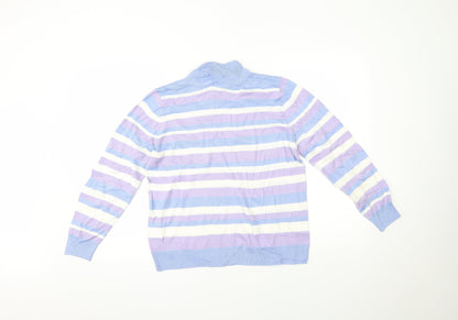Womens UK Size 14 Marks and Spencer Blue Basic Blouse