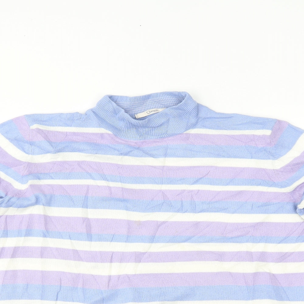 Womens UK Size 14 Marks and Spencer Blue Basic Blouse