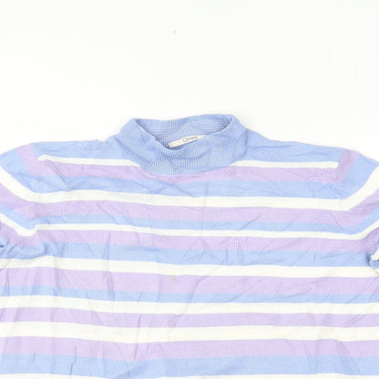 Womens UK Size 14 Marks and Spencer Blue Basic Blouse
