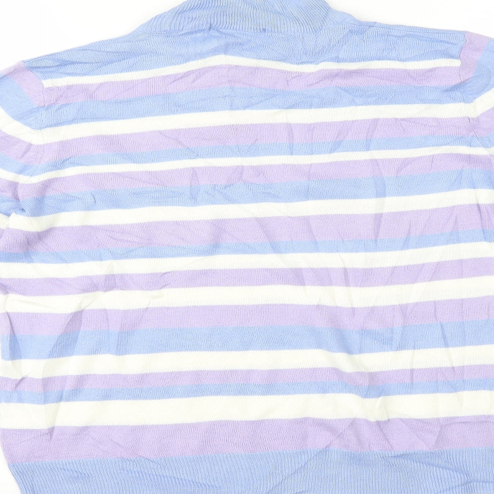 Womens UK Size 14 Marks and Spencer Blue Basic Blouse