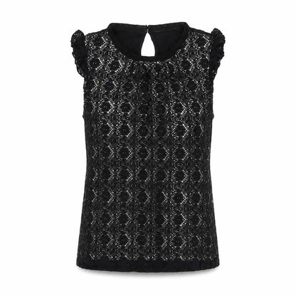Womens UK Size M Oasis Black Basic Tank