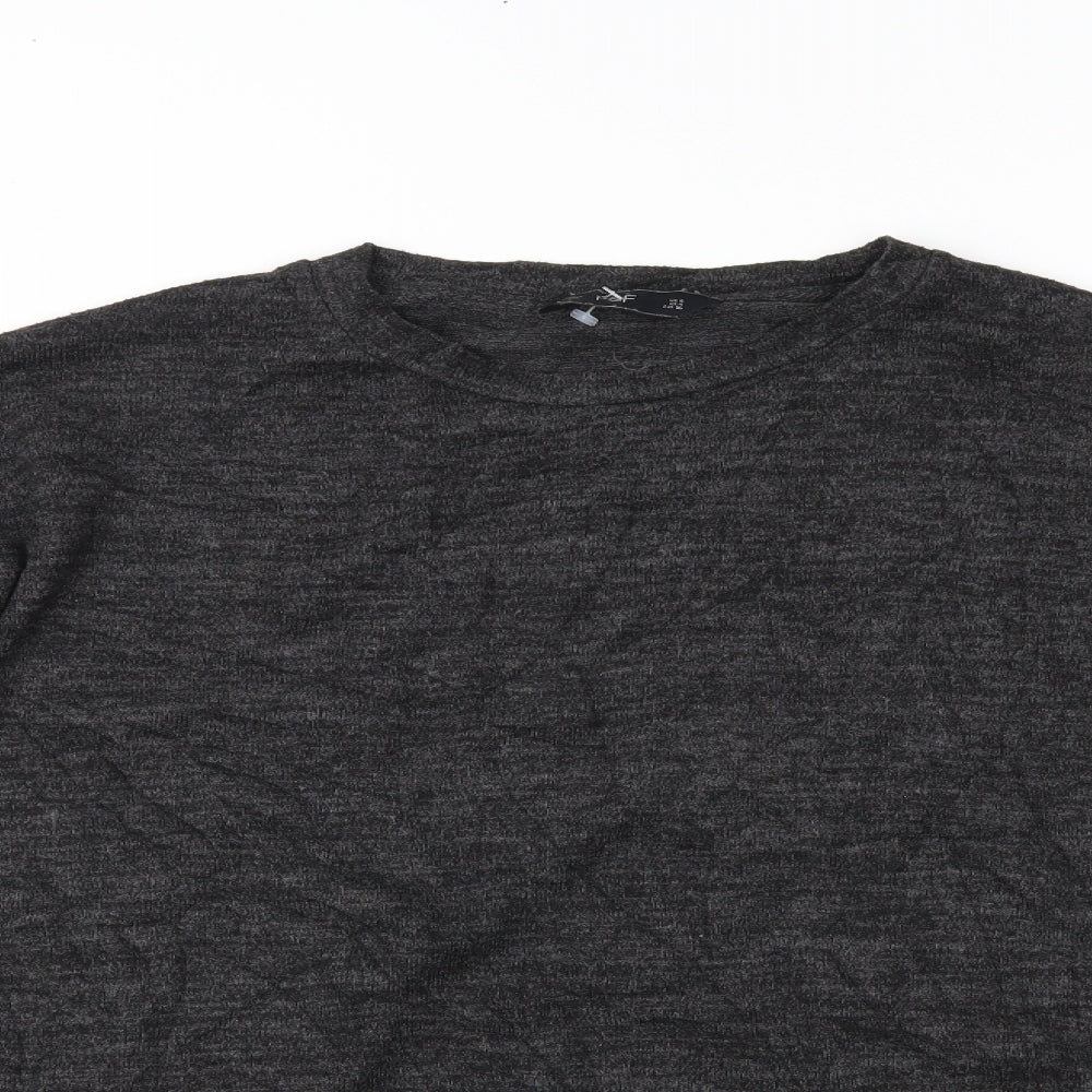 F&F Womens Grey   Basic Blouse Size 8