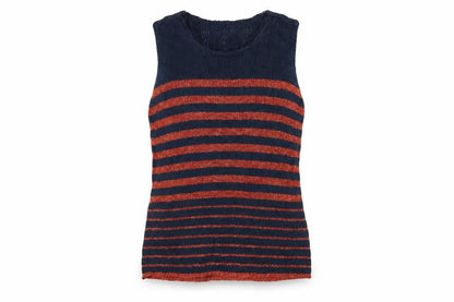 Nada del Riccio Womens Multicoloured Striped  Basic Tank Size M