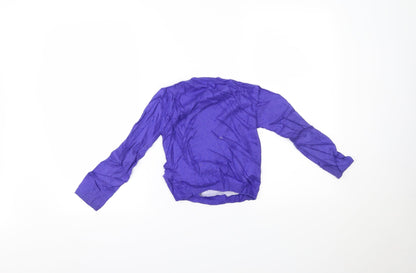 Marks and Spencer Girls Purple   Basic Blouse Size 5-6 Years