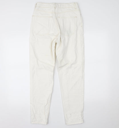 Topshop Womens White  Denim Skinny Jeans Size 28 L32 in