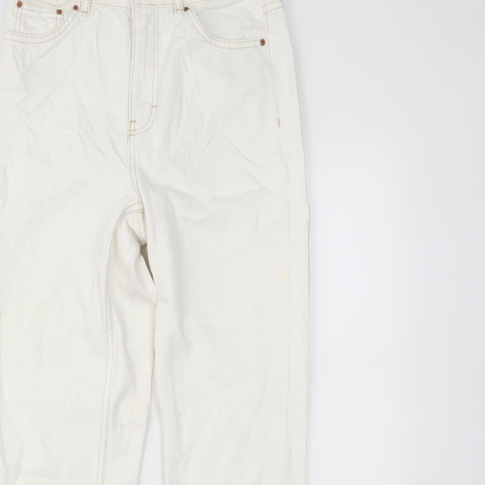 Topshop Womens White  Denim Skinny Jeans Size 28 L32 in