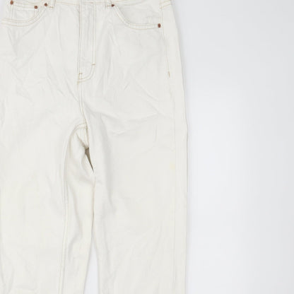 Topshop Womens White  Denim Skinny Jeans Size 28 L32 in