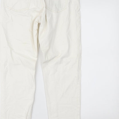 Topshop Womens White  Denim Skinny Jeans Size 28 L32 in