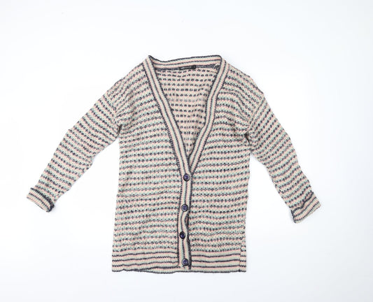 Womens UK Size L Internacionale Multicoloured Cardigan Jumper