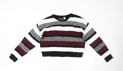 Womens UK Size M H&M Multicoloured Pullover Jumper