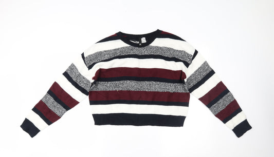 Womens UK Size M H&M Multicoloured Pullover Jumper