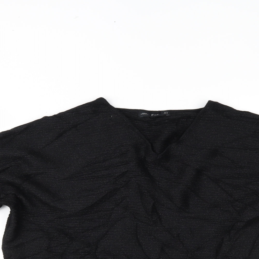 F&F Womens Black   Basic Blouse Size 8
