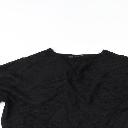 F&F Womens Black   Basic Blouse Size 8
