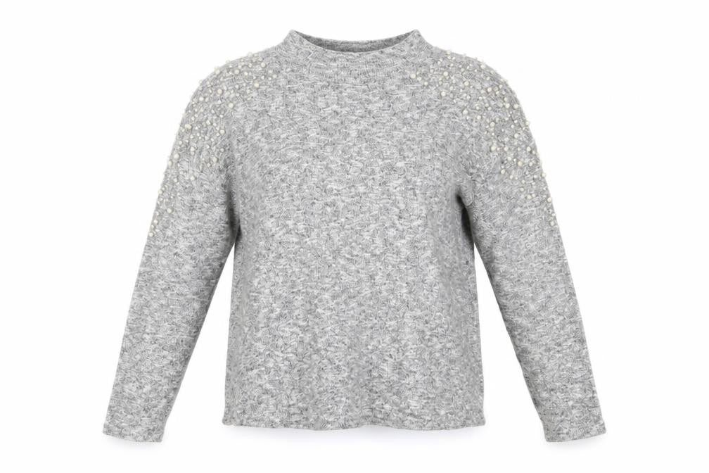 Womens UK Size S H&M Grey Basic Blouse