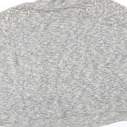 Womens UK Size S H&M Grey Basic Blouse