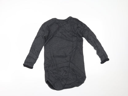 Womens UK Size 8 Topshop Grey Basic Blouse