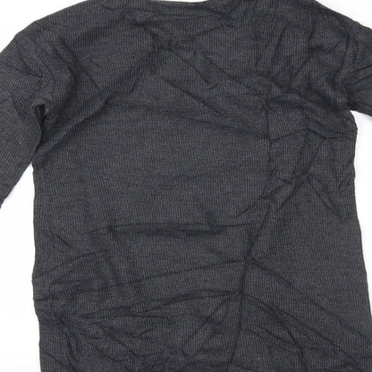 Womens UK Size 8 Topshop Grey Basic Blouse