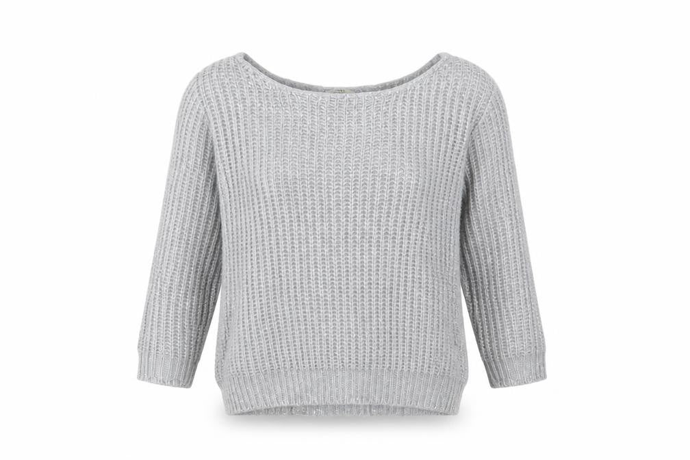 Womens UK Size S Oasis Grey Pullover Jumper
