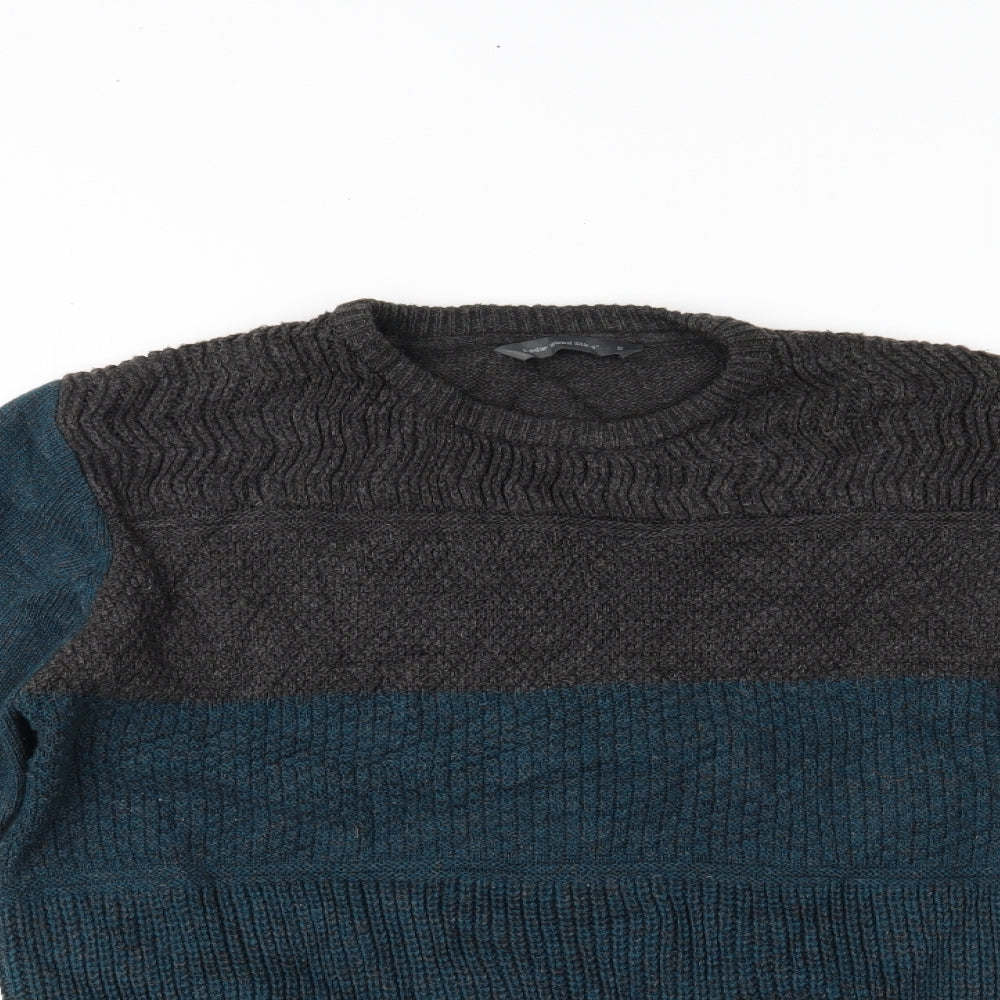 Primark Mens Blue   Pullover Jumper Size S
