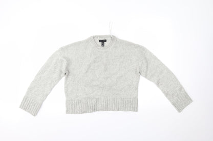 Womens UK Size S New Look Grey Pullover Jumper