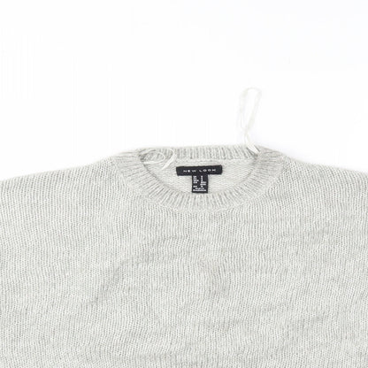 Womens UK Size S New Look Grey Pullover Jumper