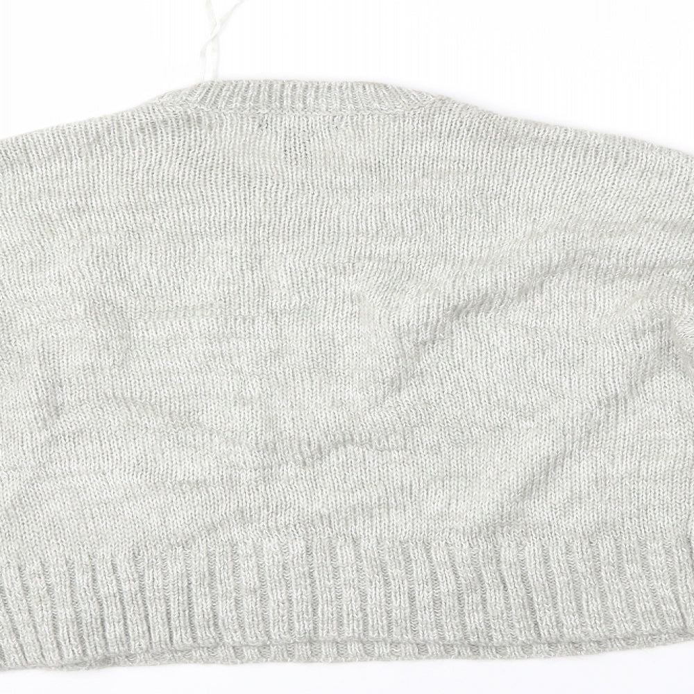 Womens UK Size S New Look Grey Pullover Jumper