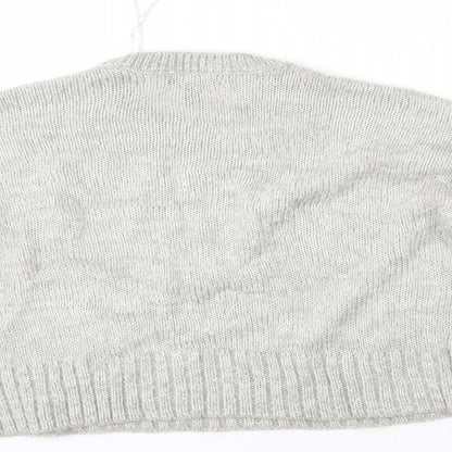 Womens UK Size S New Look Grey Pullover Jumper