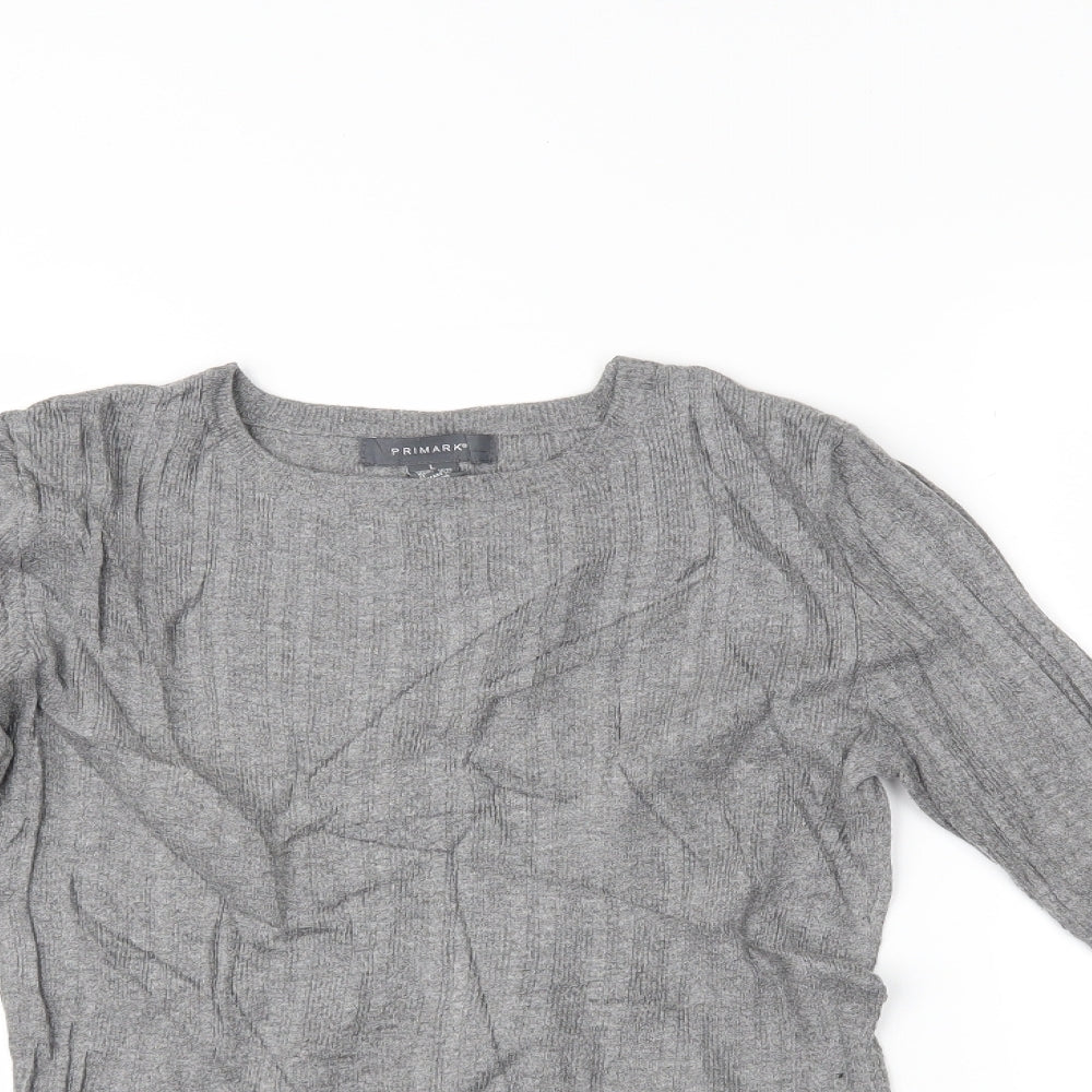 Primark Womens Grey   Basic Blouse Size L