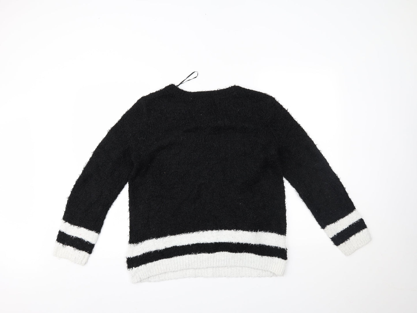 Womens UK Size XS H&M Black Pullover Jumper