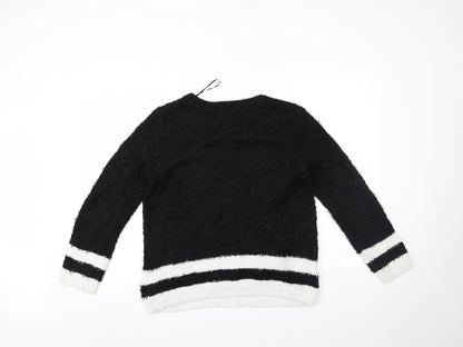 Womens UK Size XS H&M Black Pullover Jumper