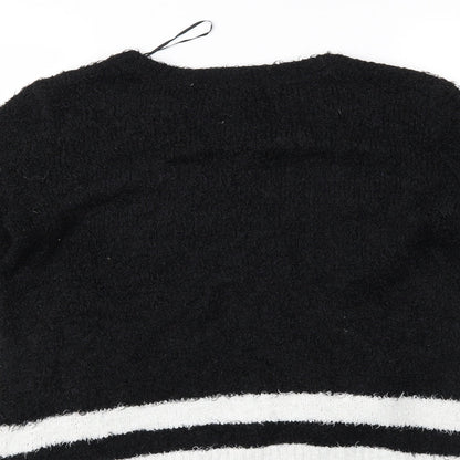 Womens UK Size XS H&M Black Pullover Jumper