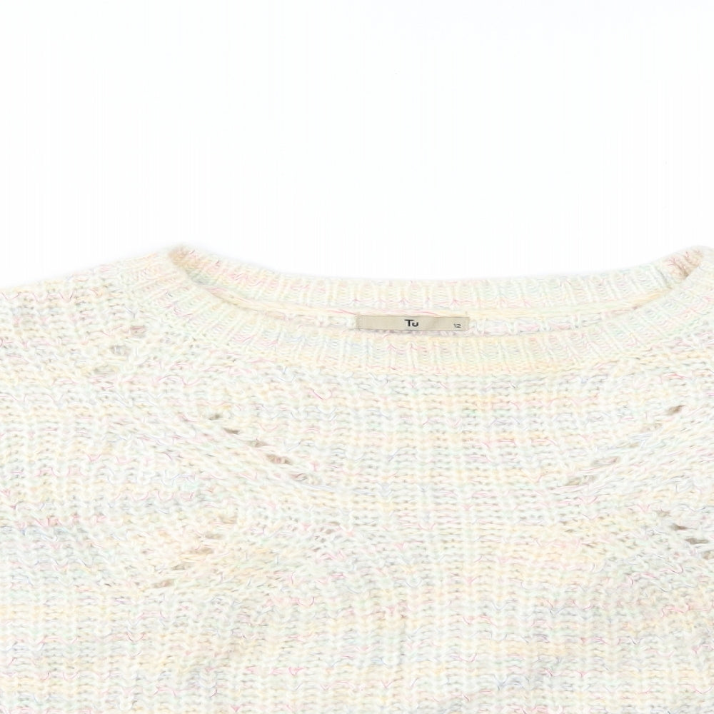 Womens UK Size 12 TU Multicoloured Basic T-Shirt