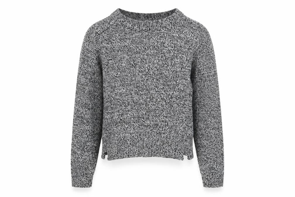 Womens UK Size S H&M Grey Cropped Blouse