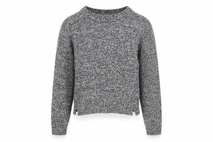 Womens UK Size S H&M Grey Cropped Blouse