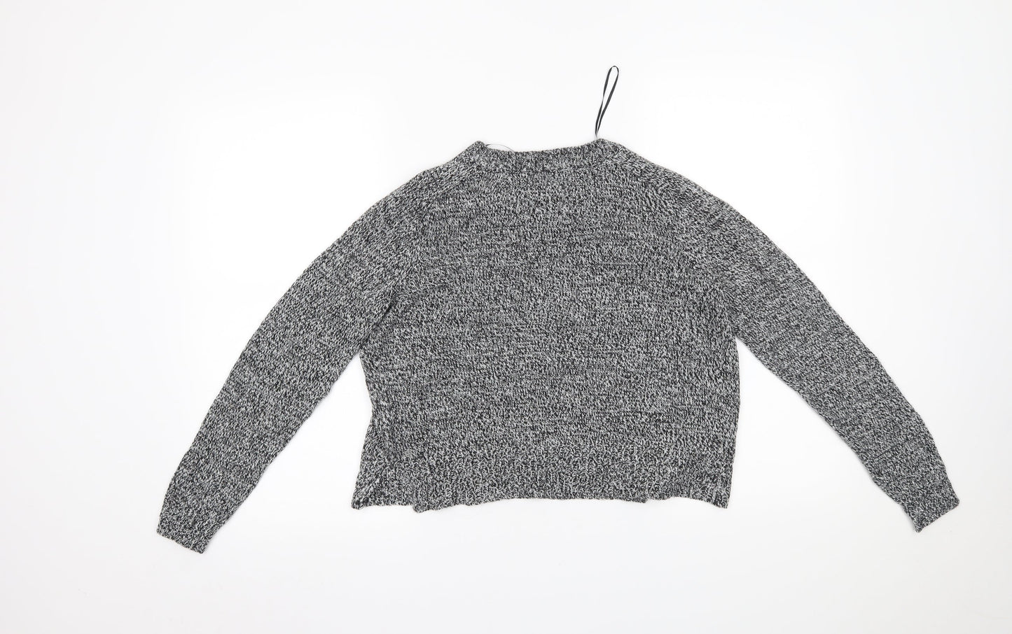 Womens UK Size S H&M Grey Cropped Blouse